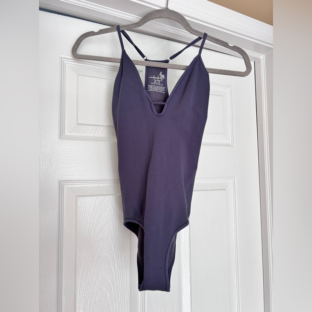 Free People Blue/Purple Bodysuit